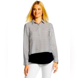 Chico’s Striped Block Devin Shirt size 1